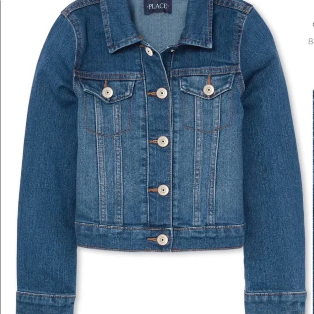 Children Place jean jacket size 10/12 - Picture 1 of 8